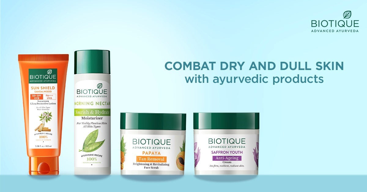 Beat Dryness And Dullness On Your Facial Skin With Ayurvedic Products