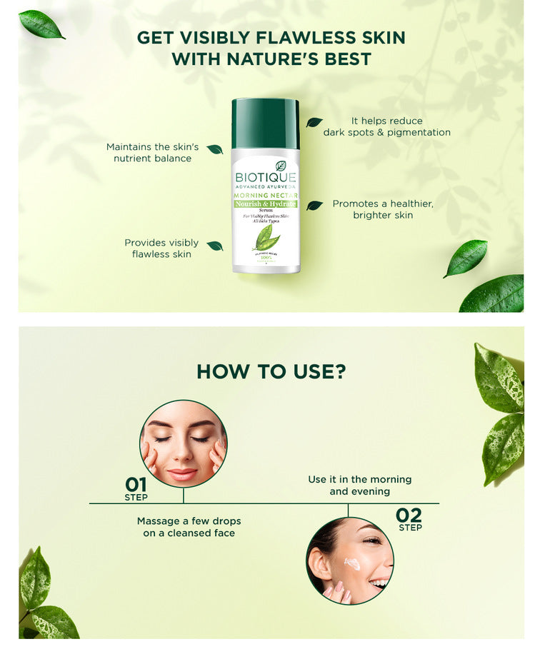 Morning nectar nourish & hydrate serum 40ml A+ image