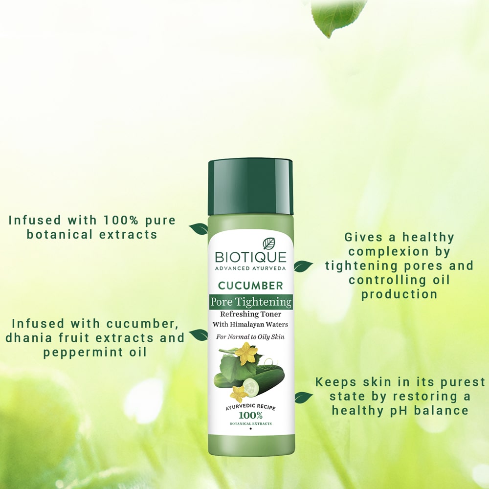 Cucumber pore tightening refreshing toner