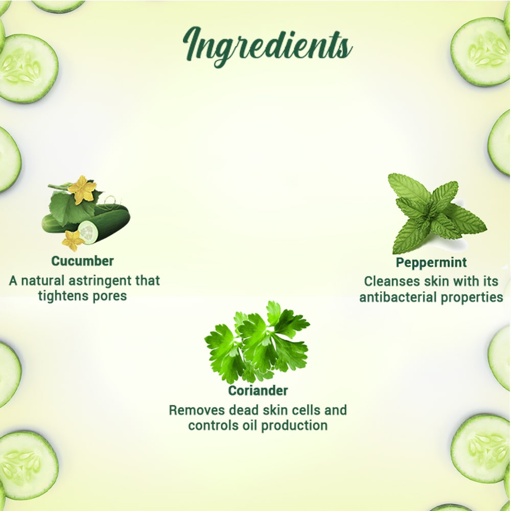 Cucumber pore tightening refreshing toner