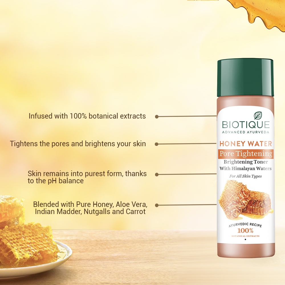Honey water pore tightening brightening toner 120ml