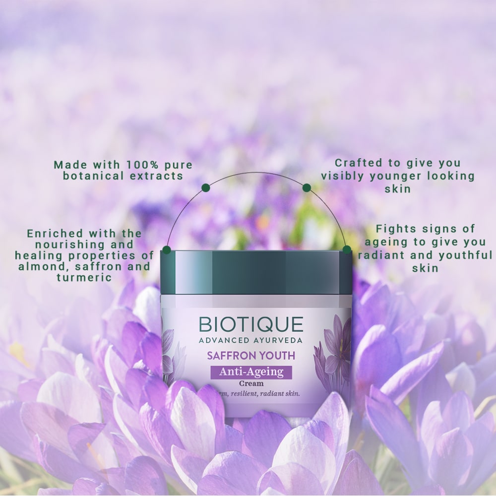 Saffron youth anti-ageing cream