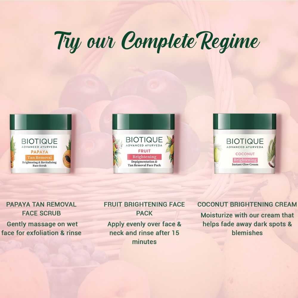 Fruit brightening depigmentation & tan removal face pack