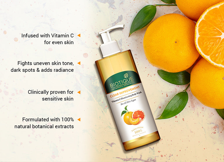 Clear improvement vitamin c illuminating body wash 200ml