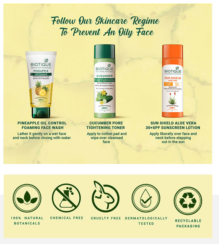 Pineapple oil control foaming face wash A+ image