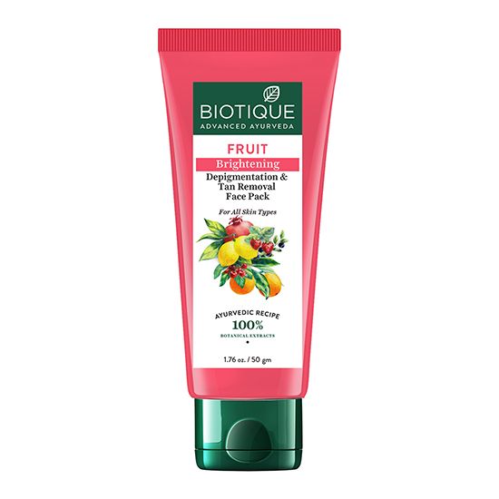 Fruit brightening depigmentation & tan removal face pack