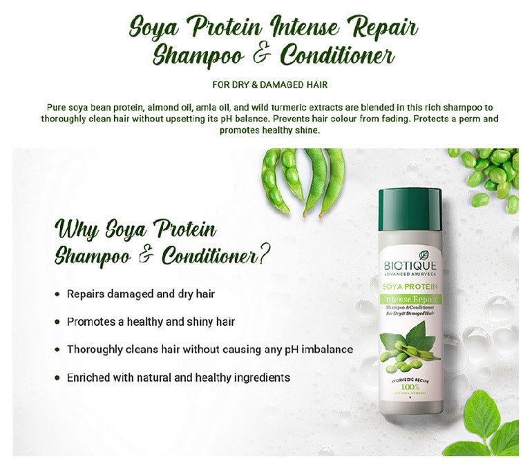 Soya protein intense repair shampoo & conditioner