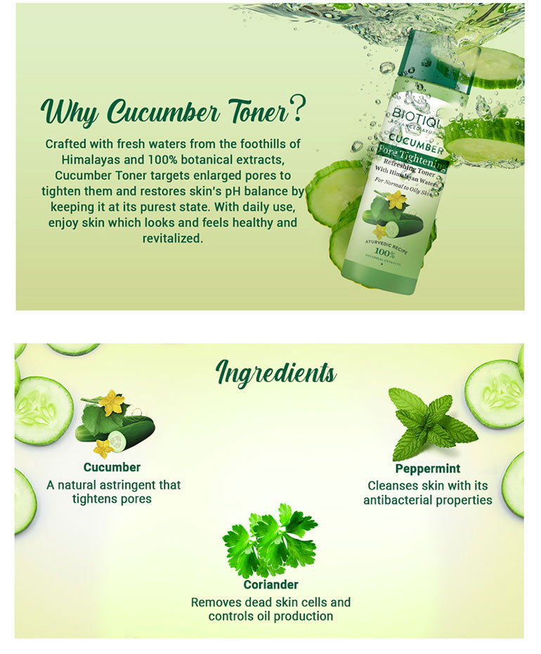Cucumber pore tightening refreshing toner A+ image