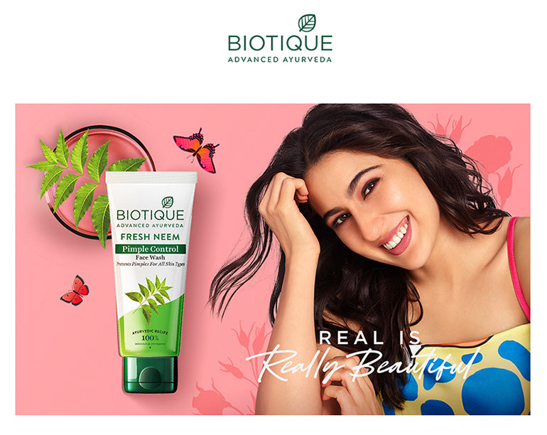 Fresh neem pimple control face wash A+ image