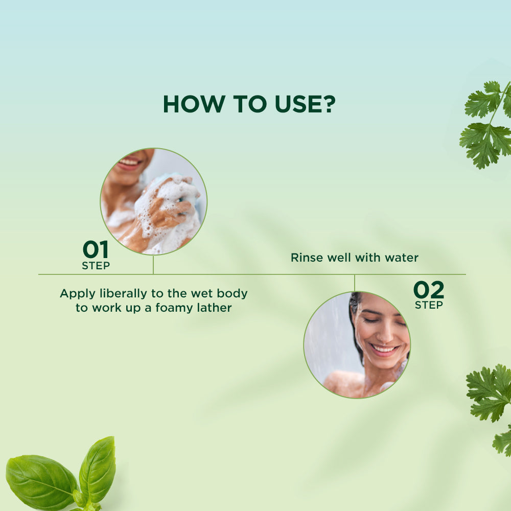 Basil & parsley revitalizing body wash