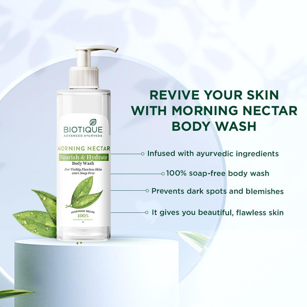 Morning nectar nourish & hydrate body wash 200ml