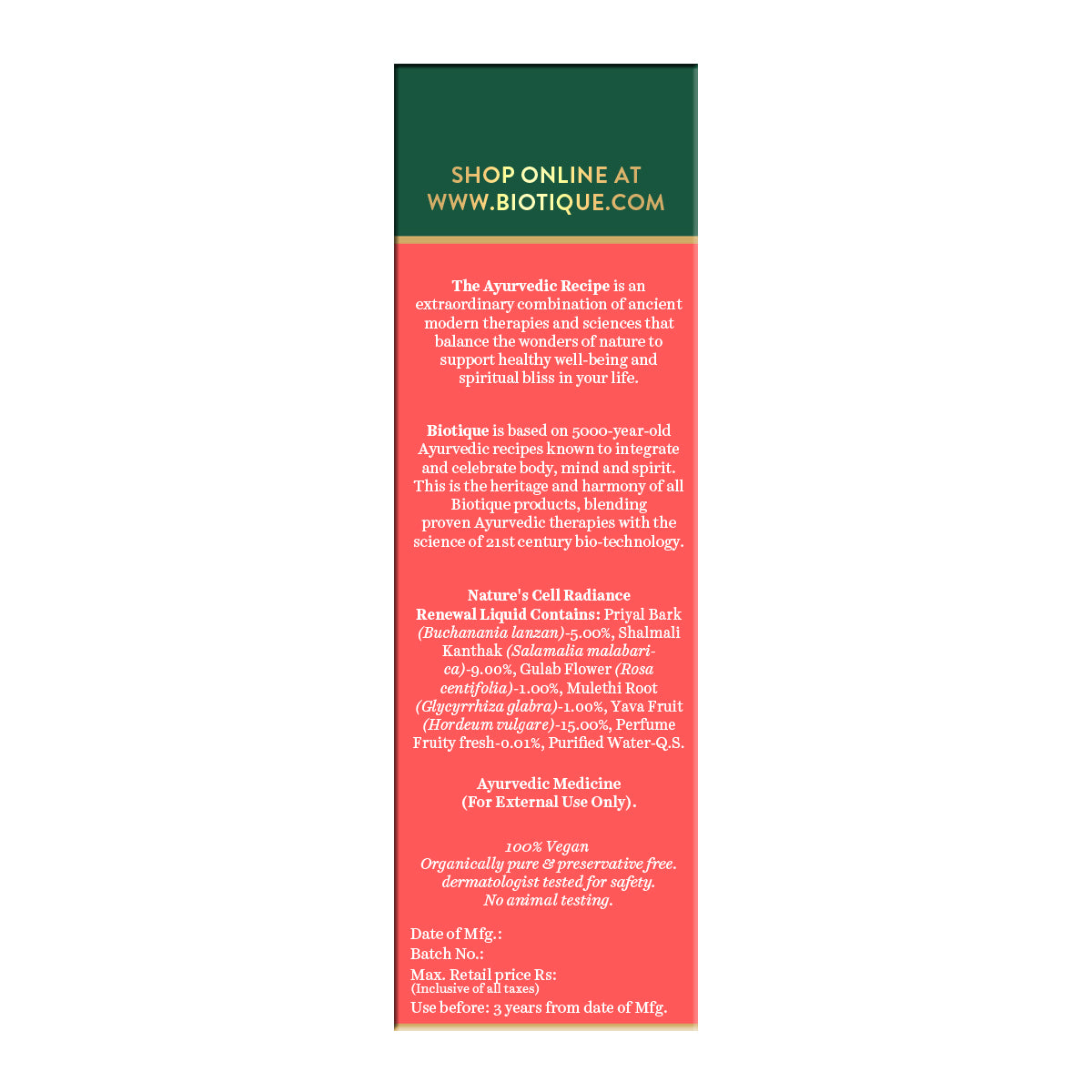 Rose pore tightening toner with himalayan waters120ml