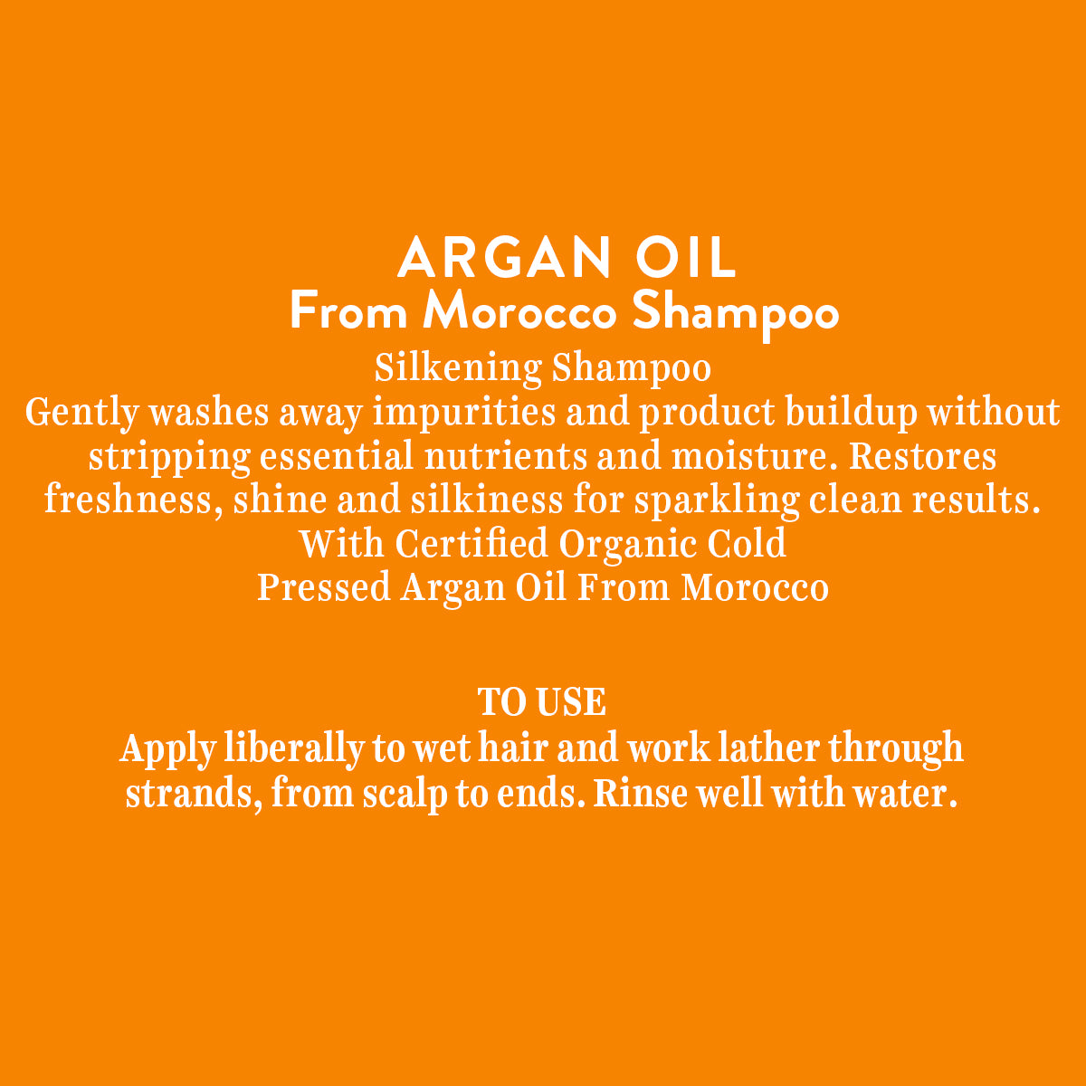 Argan oil from morocco shampoo 300ml