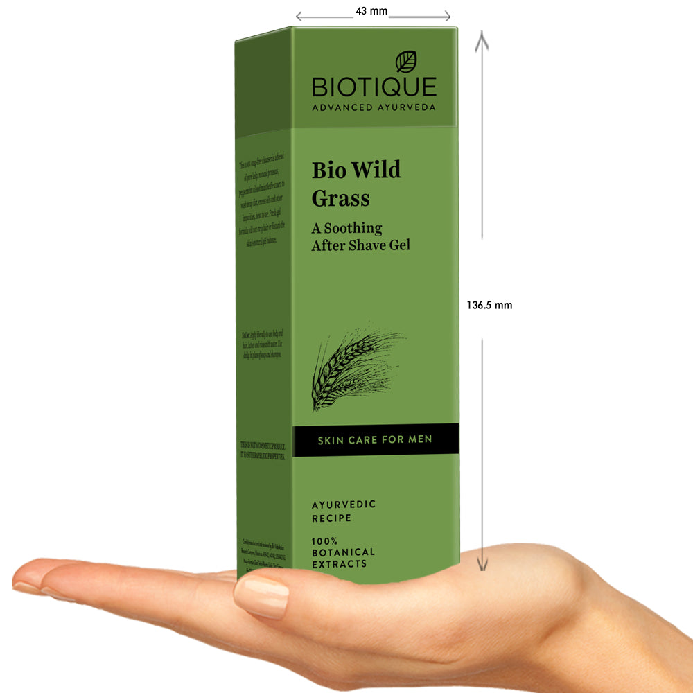 Wild grass a soothing after shave gel for men, 120ml