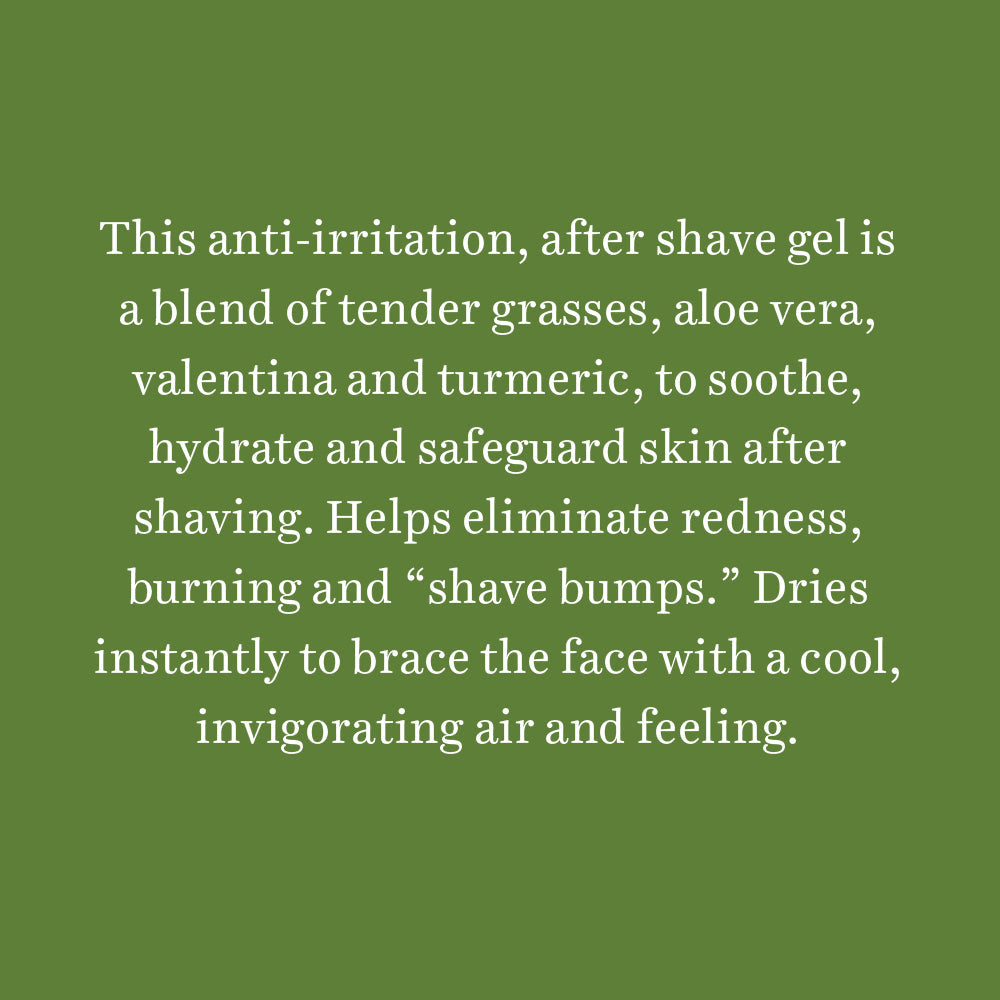 Wild grass a soothing after shave gel for men, 120ml